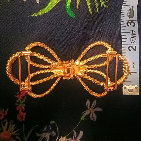 Dotty Smith VTG Rope Bow 2 Piece Belt Buckle - Picture 3 of 8